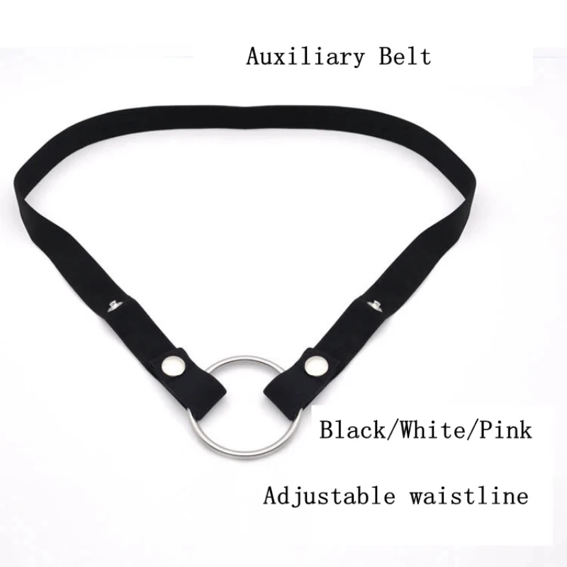 Elastic Auxiliary Belt For Chastity Cage,Male Bondage Penis Ring Fixed Belt,Adjustable Rope Cock Cage Stereotype Sex Toy For Man