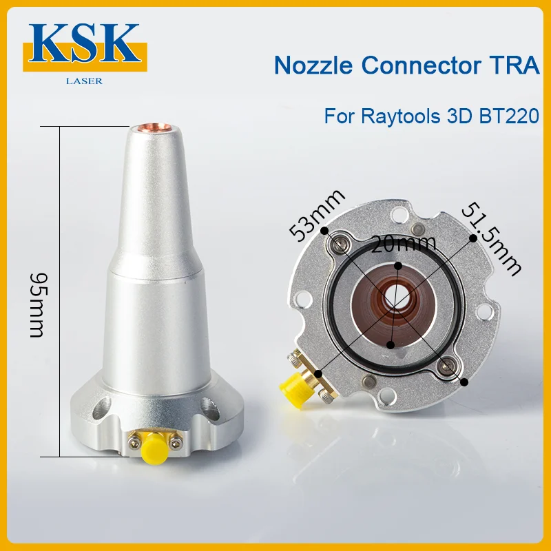 Raytools Laser Nozzle Sensor Fiber Laser TRA 3D BM112 Laser Nozzle Connector Ceramic Holder Part For Raytools Fiber Cutting Head