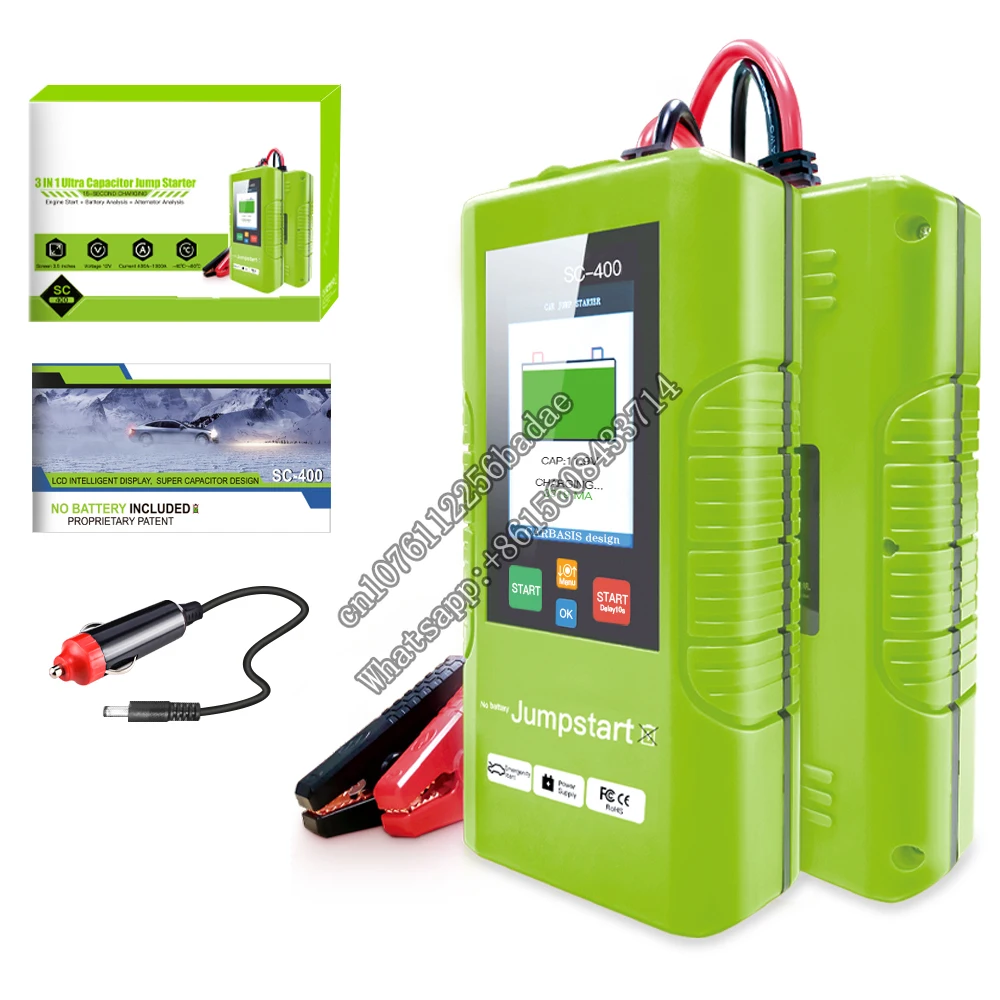 JDiag TopDiag SC-400 Super Capacitor Car Jump Starter  Fast Charge   emergency starter  Power Bank 