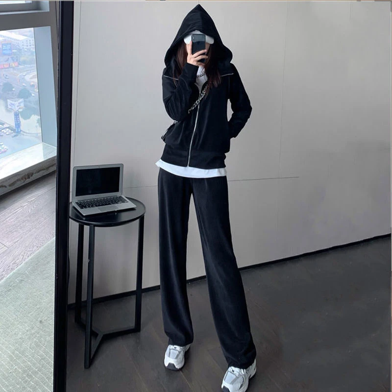 plus Size 300 Pounds Spring New Style Casual Two-Piece Set Elegant Goddess Fashionable Age-Defying Women's Wear