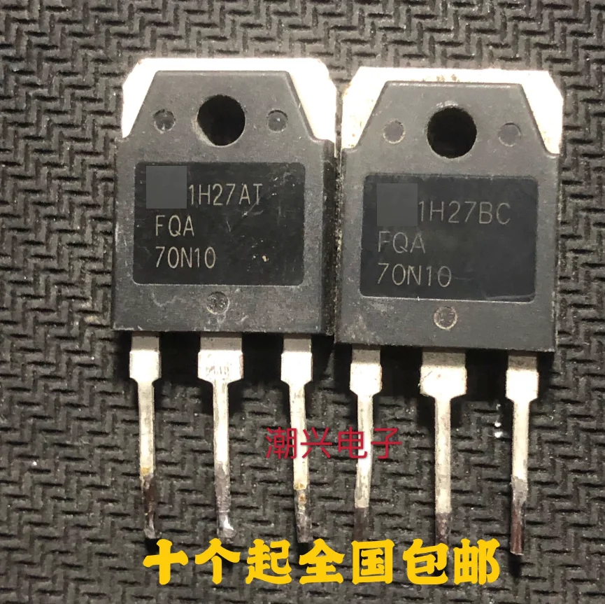 5pcs Used FQA70N10 SSH70N10A original imported disassembled MOS field-effect transistor 70A100V