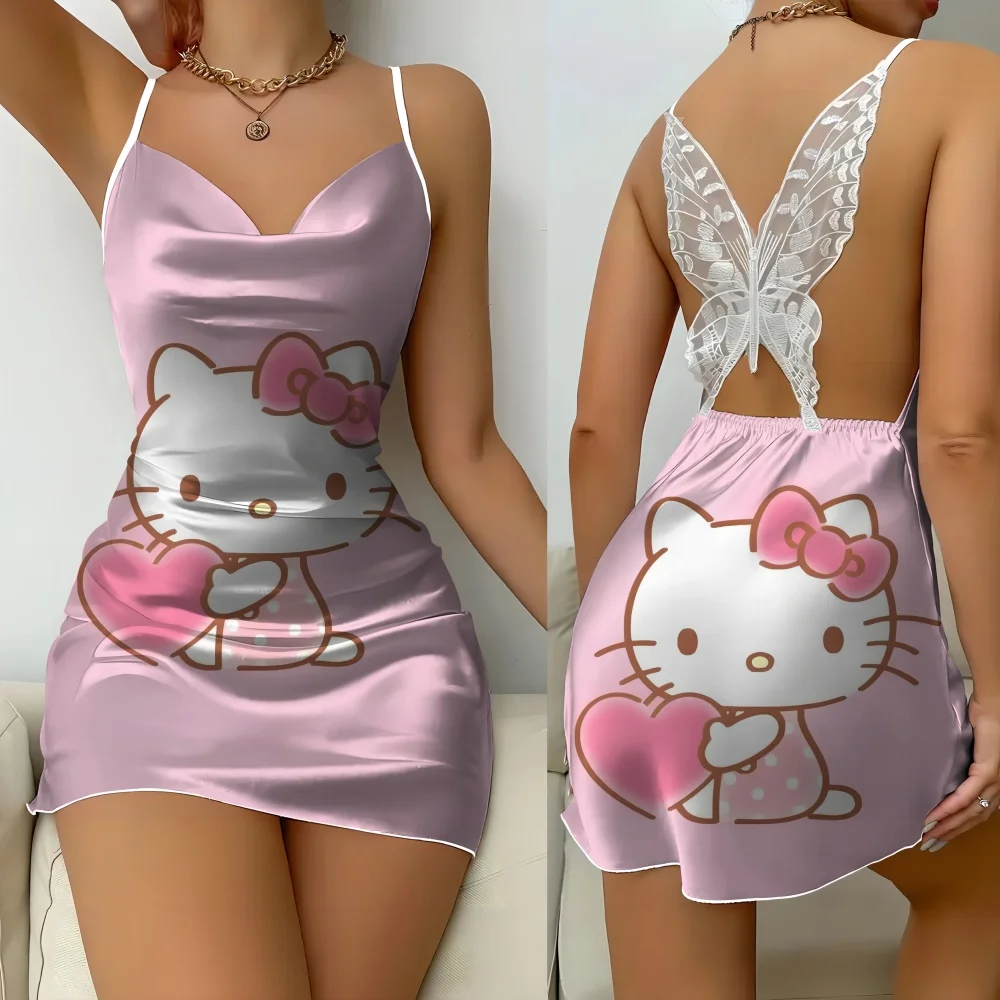 Free Sexy Nightgown Women Nightgowns Sleepwear for Women Pajama Lady New Dress Women's Summer Pajamas Woman Trend 2024 Lingerie