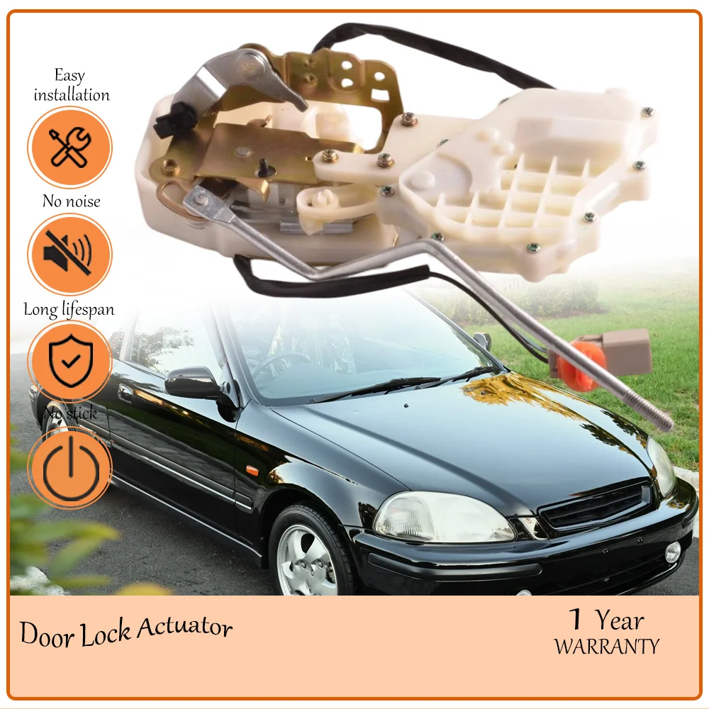 

Dust-repellent Lock Assembly, applies Honda Civic 1996-2000 Sedan, Robust Front Right Passenger Actuator oem 72110S04A02