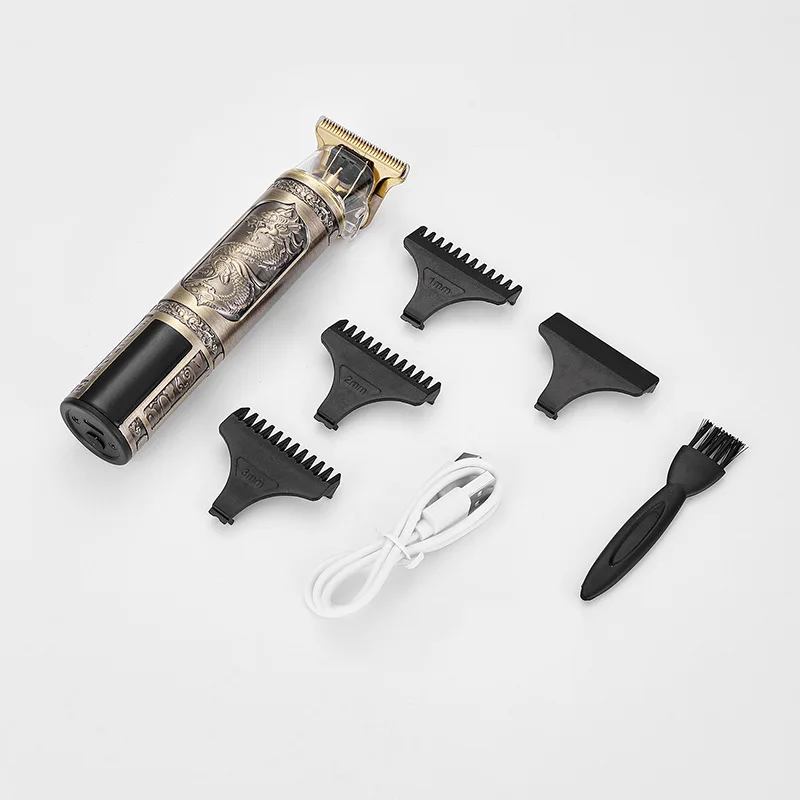 T9 Hair Clipper Electric Clipper Hairdressing USB Electric Three-speed Speed Adjustment Large-screen Power Display Metal Shaver