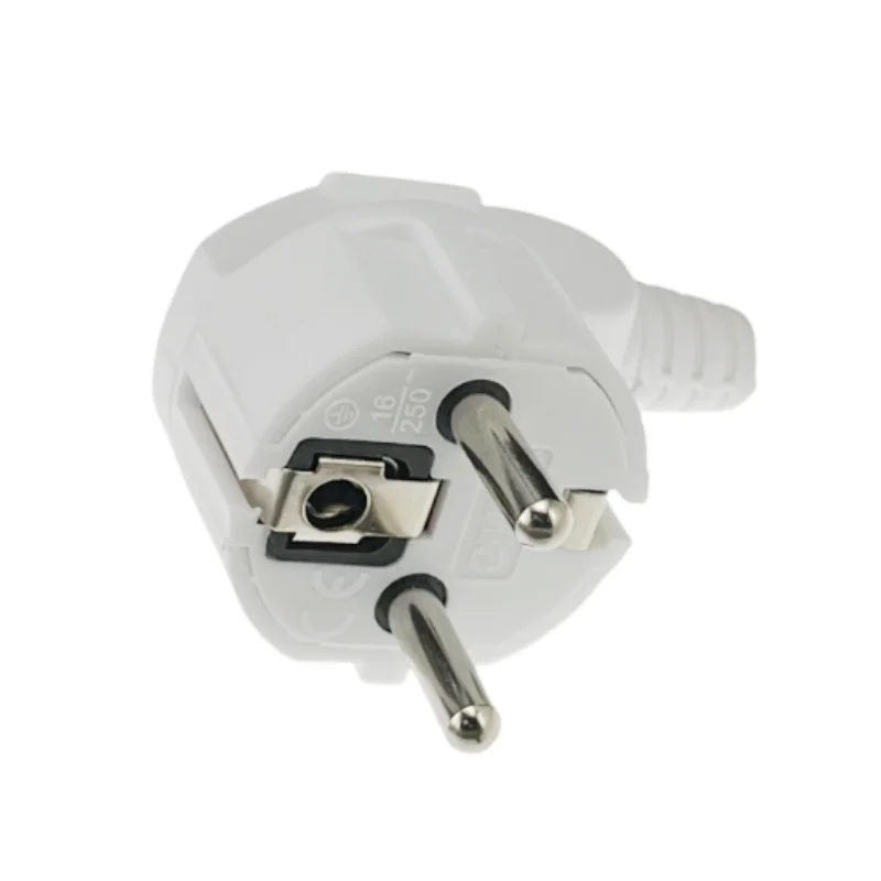 EU Plug Replacement Power Converter Electrical Outlets Rewireable Schuko France Spain Socket For Extension Cord Connector