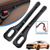 2pcs Car Seat Gap Filler For Ford Mustang 1994-2021 2022 2023 2024 Seat Side Leak-proof Plug Strip Interior Organizer Supplies`