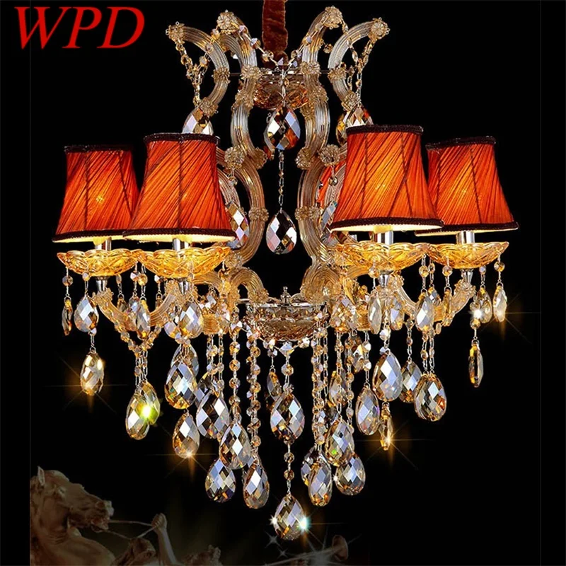 

WPD European Style Chandelier Lamp Modern Luxury Pendant Light LED Fixtures for Home Villa Hall Meeting Room Bedroom