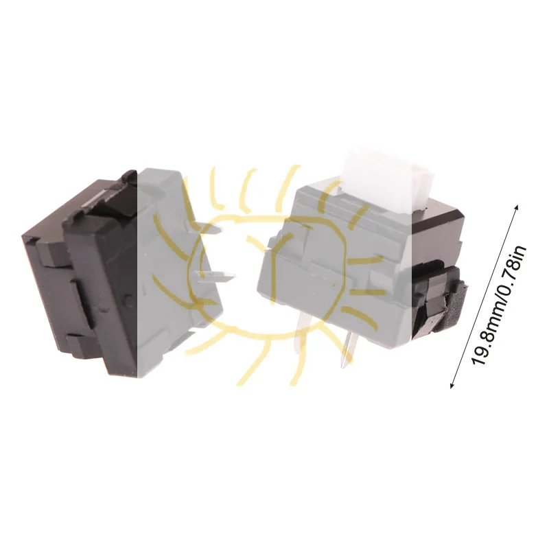 LS-080 Dedicated 10Pcs No-Lock Mechanism, 2Pin Foot Switches for Keyboards