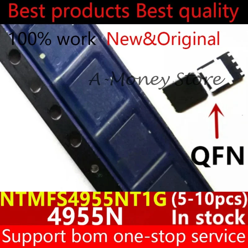 

(5-10pcs)NTMFS4955NT1G NTMFS4955N 4955N QFN-8