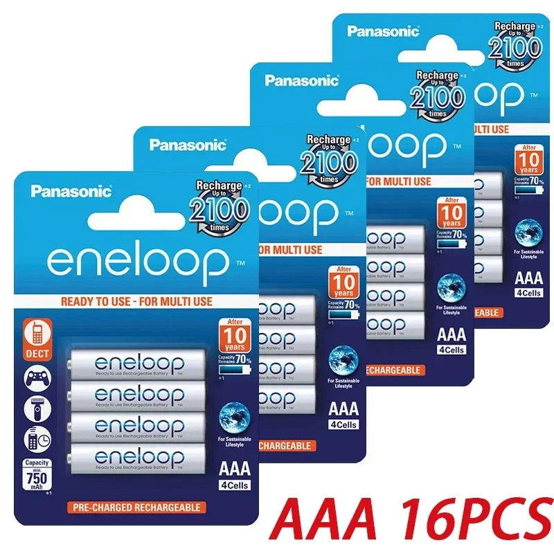 Panasonic Eneloop originele AA AAA oplaadbare batterij 1.2v 1900mAh 800mAh voorgeladen nimh geschikt voor zaklamp camera speelgoed