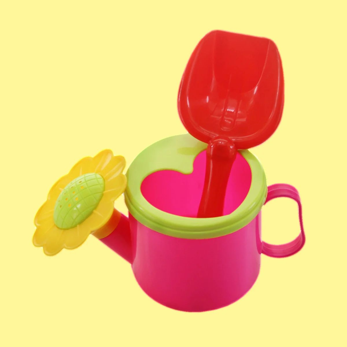 ชุดถังทรายรูปดอกทานตะวันสำหรับเด็ก ทนทาน ทำจากพลาสติก ใช้เล่นน้ำในบ้านและนอกบ้าน สระว่ายน้ำสำหรับเด็ก