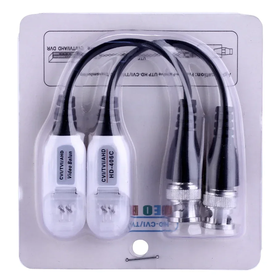 ESCAM 2 pz/lotto HD 720P/1080P CVI/TVI/AHD Balun Video passivo connettore BNC a UTP Cat5/5e/6 Video Balun ricetrasmettitori passivi