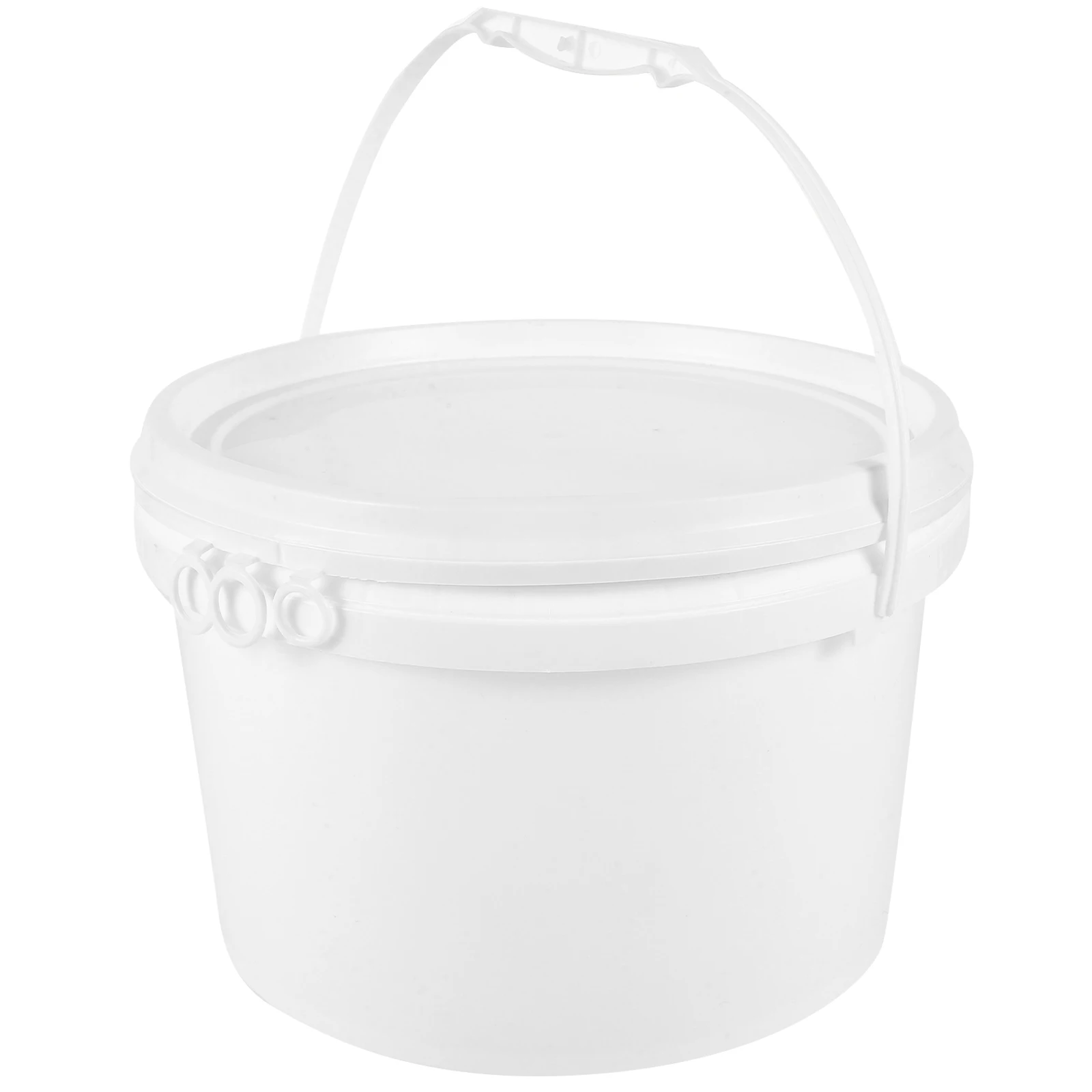

Plastic Household Sealing With Lid Water Storage Container Small For Cleaning Gardening Ice Cream Powder Storage White