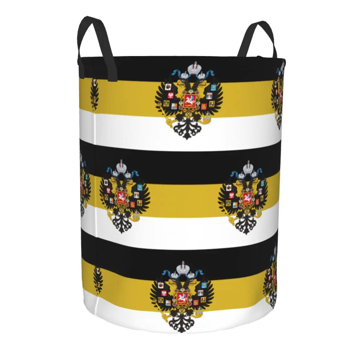 Russian Empire Flag Laundry Basket Collapsible Russia Proud Clothes Hamper for Baby Kids Toys Storage Bin