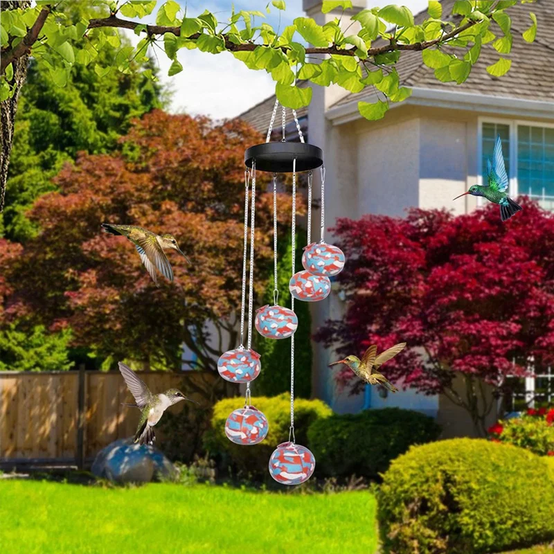 Charming Wind Chimes Bird Feeders For Outdoors Hanging Ant And Bee Proof,Never Leak,Perfect Garden Decor