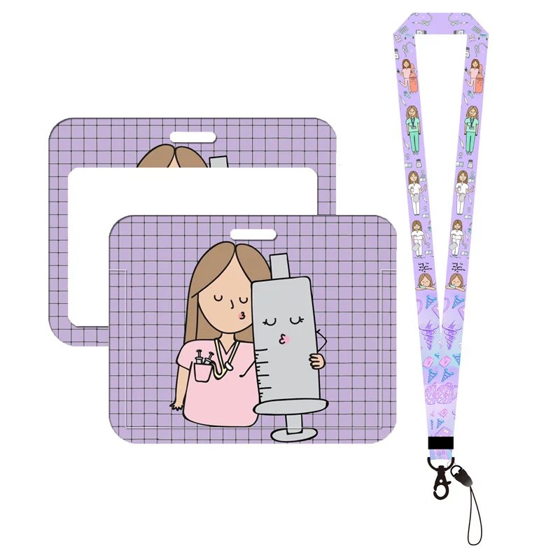 Interessante Krankenschwester-Kartenhalter-Lanyards für Schlüsselanhänger, Krankenhaus, Arzt, Kartenhalter, Umhängeband, Arbeiter, Tür, Ausweishalter, Ausweishalter – Detail 20