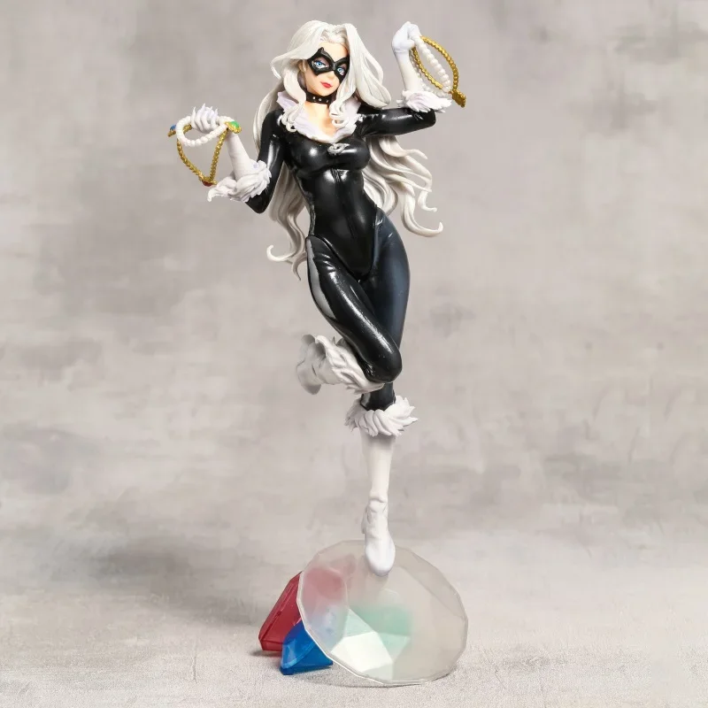 Marvel Legends Anime Avengers beautiful girl Black Cat Statue limited edition Action Figure statue Collectible Model Toy Figures