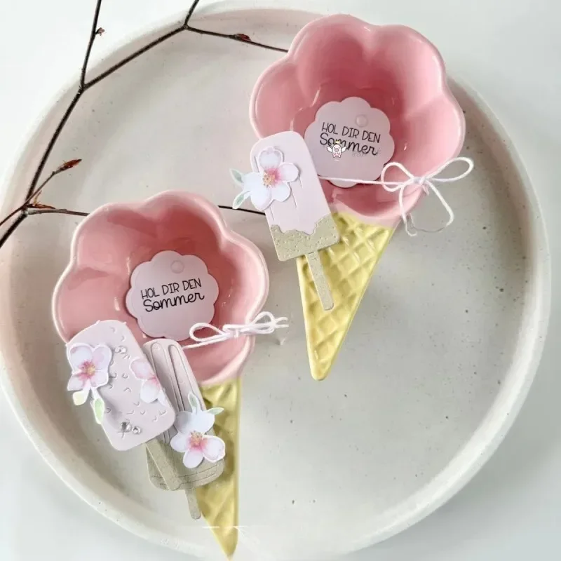 

NEW Craft metal cutting dies cut die mold New Ice cream series Scrapbook paper craft knife mold blade punch stencils dies