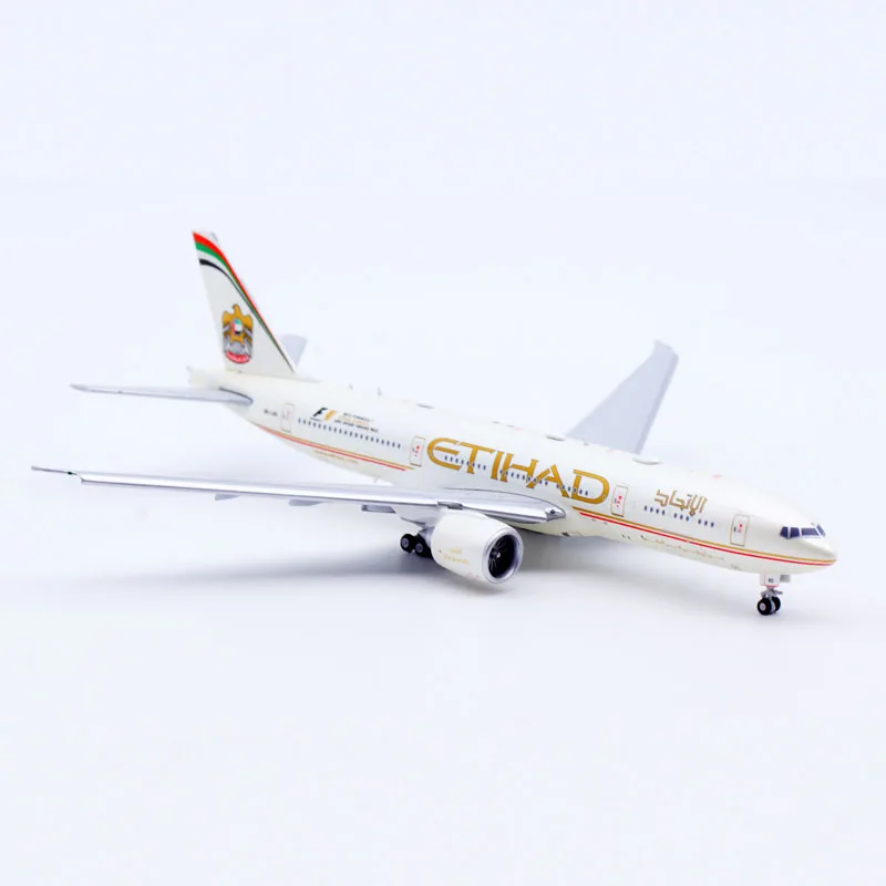 XX40107A 합금 수집용 비행기 선물 JC 날개 1:400 Etihad Airways 보잉 B777-200LR 다이캐스트 항공기 모델 A6-LRD 플랩 다운