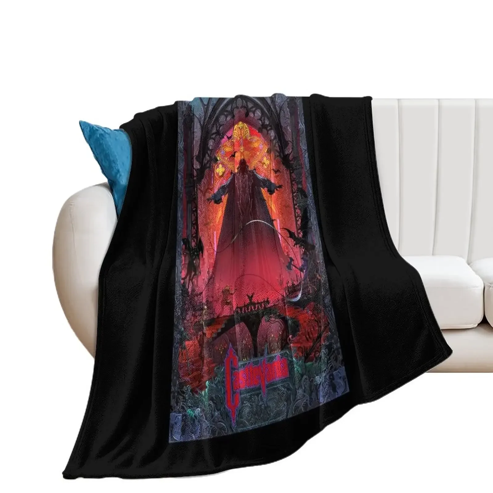 Castlevania Dracula Perfect Gift For Fan Throw Blanket Soft Plush Plaid Flannels Plaid Blankets