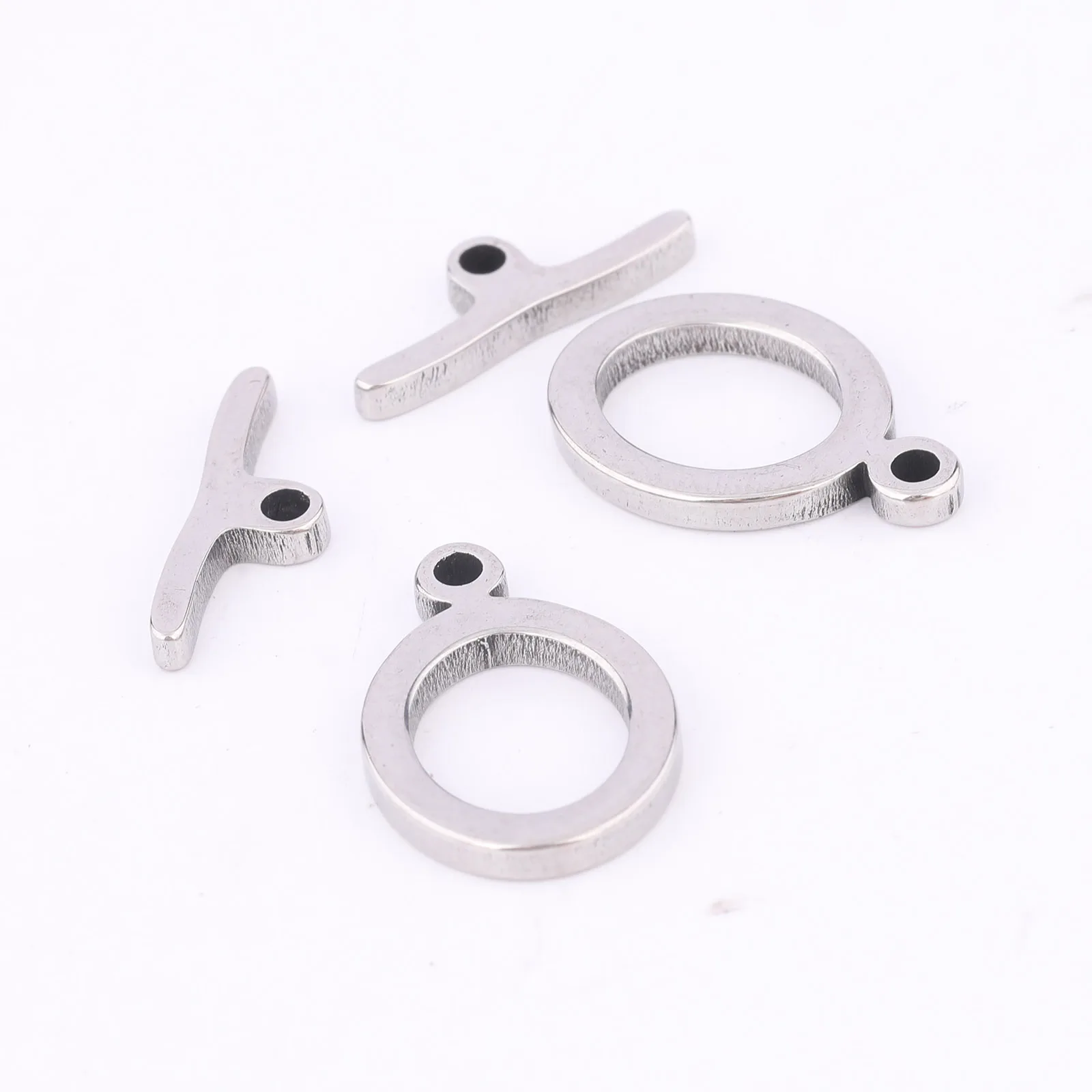 

10sets Stainless Steel Oval OT Toggle Clasps For Bracelets Necklace Jewelry Making Diy 16x18mm