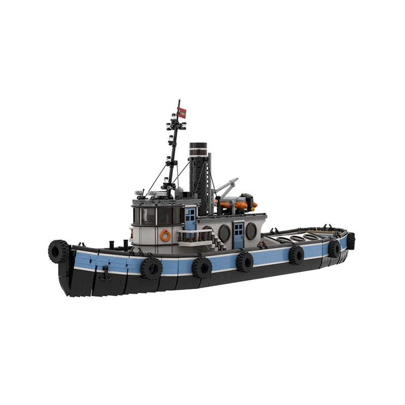 MOC-海洋船シリーズのビルディングブロック,蒸気船モデル,モジュラー技術ブロック,クリスマスおもちゃ,DIYギフトセット