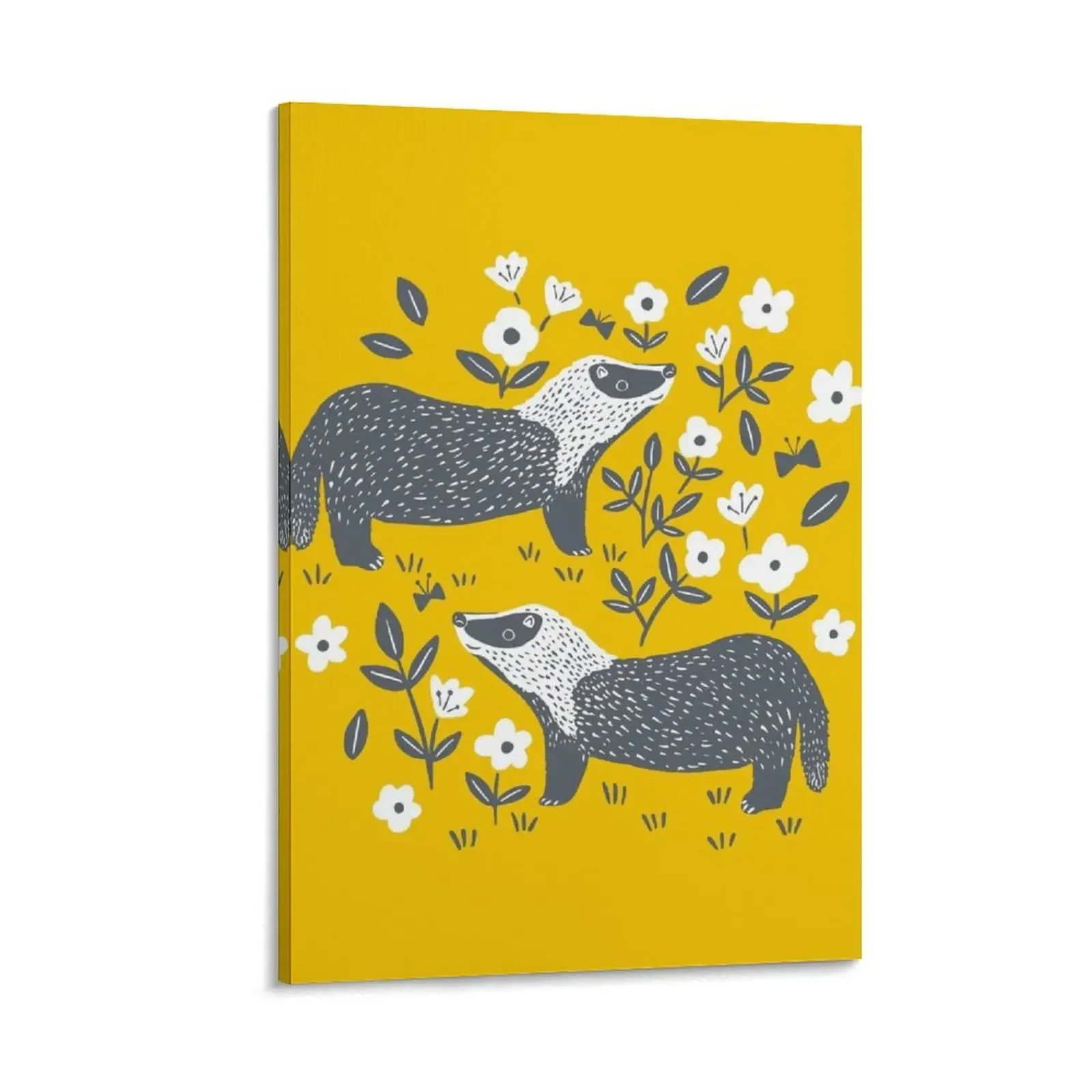 

Badgers Canvas Painting room decorations for girls fashion wall paintings korean room decor