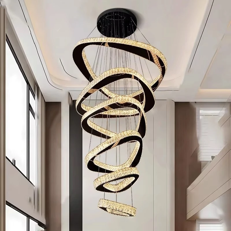 Modern Decor Led Lights Rings Pendant Light Lamps For Living Room Led Chandeliers For Dining Room Hanging Light Indoor Lighting