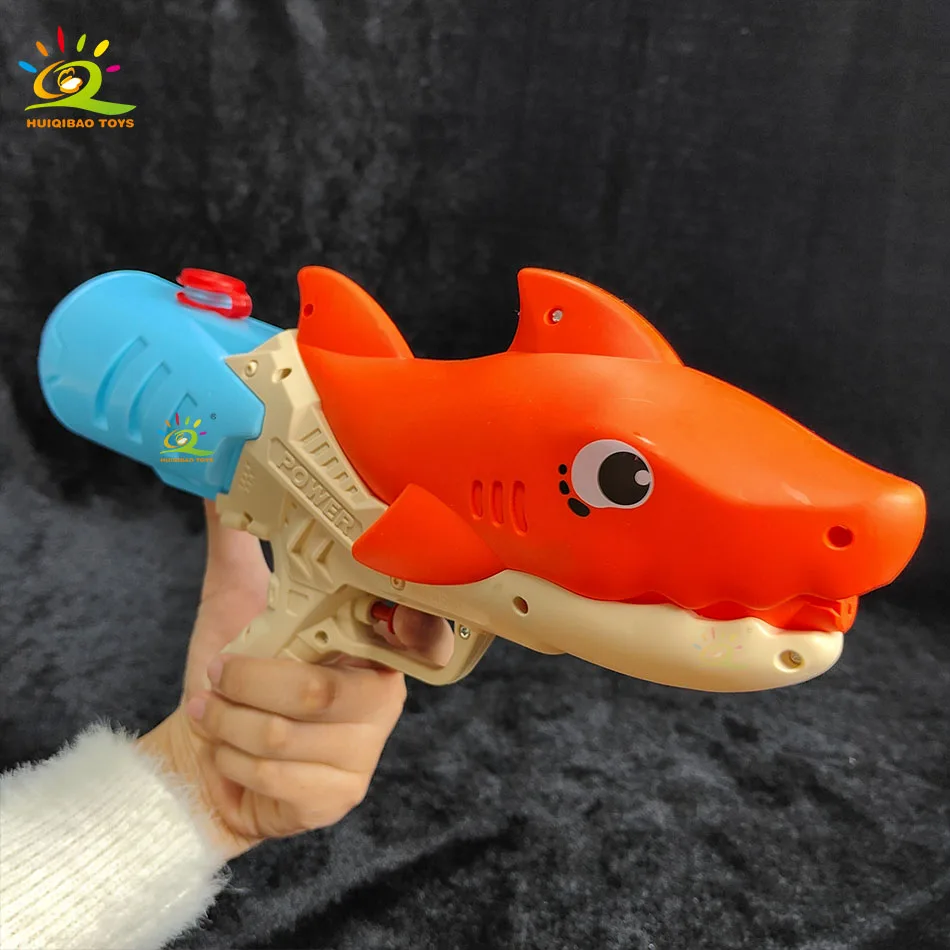 サメ加圧水鉄砲のおもちゃ夏の海辺のビーチプールパーティーパーティー水の戦いの戦い水鉄砲のおもちゃ男の子と女の子のため