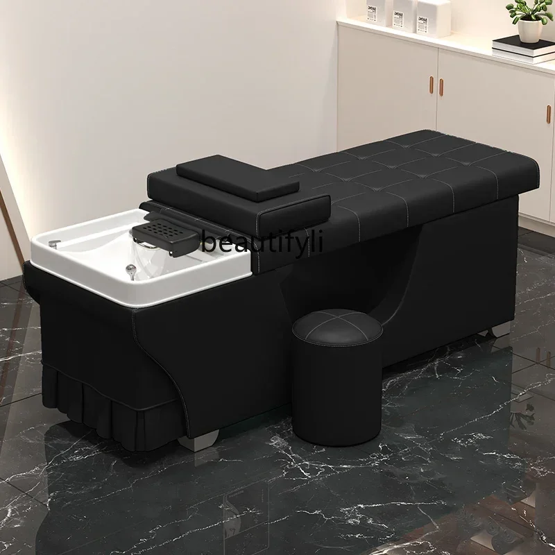 LJYBarber Shop Thai Shampoo Chair Hair Salon Flushing Bed Beauty Ear Cleaning Available Water Heater