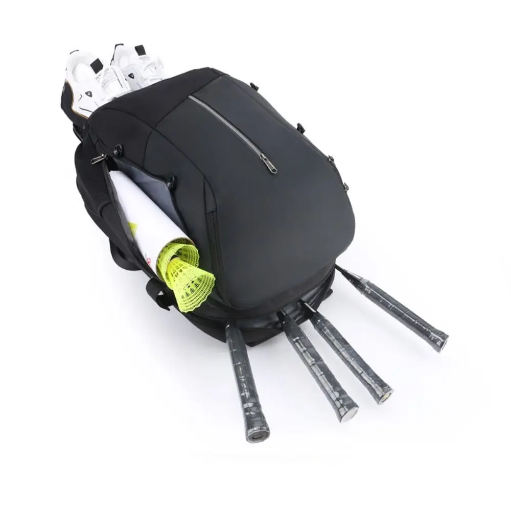 

Waterproof Basketball Student Backpack with Shoe Compartment Zipper Closure Baseball Badminton Bag Organizer Adjustable Strap