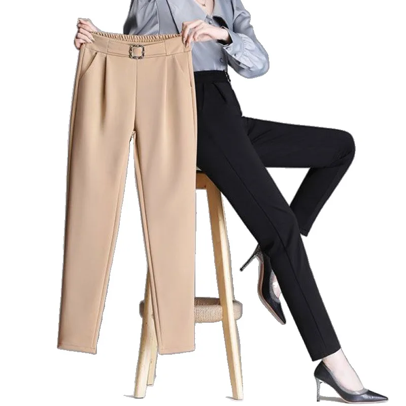 

2023 summer Korean style Ice silk Harem black Pants streetwear women clothing cargo y2k pants joggers women cargo gothic pants