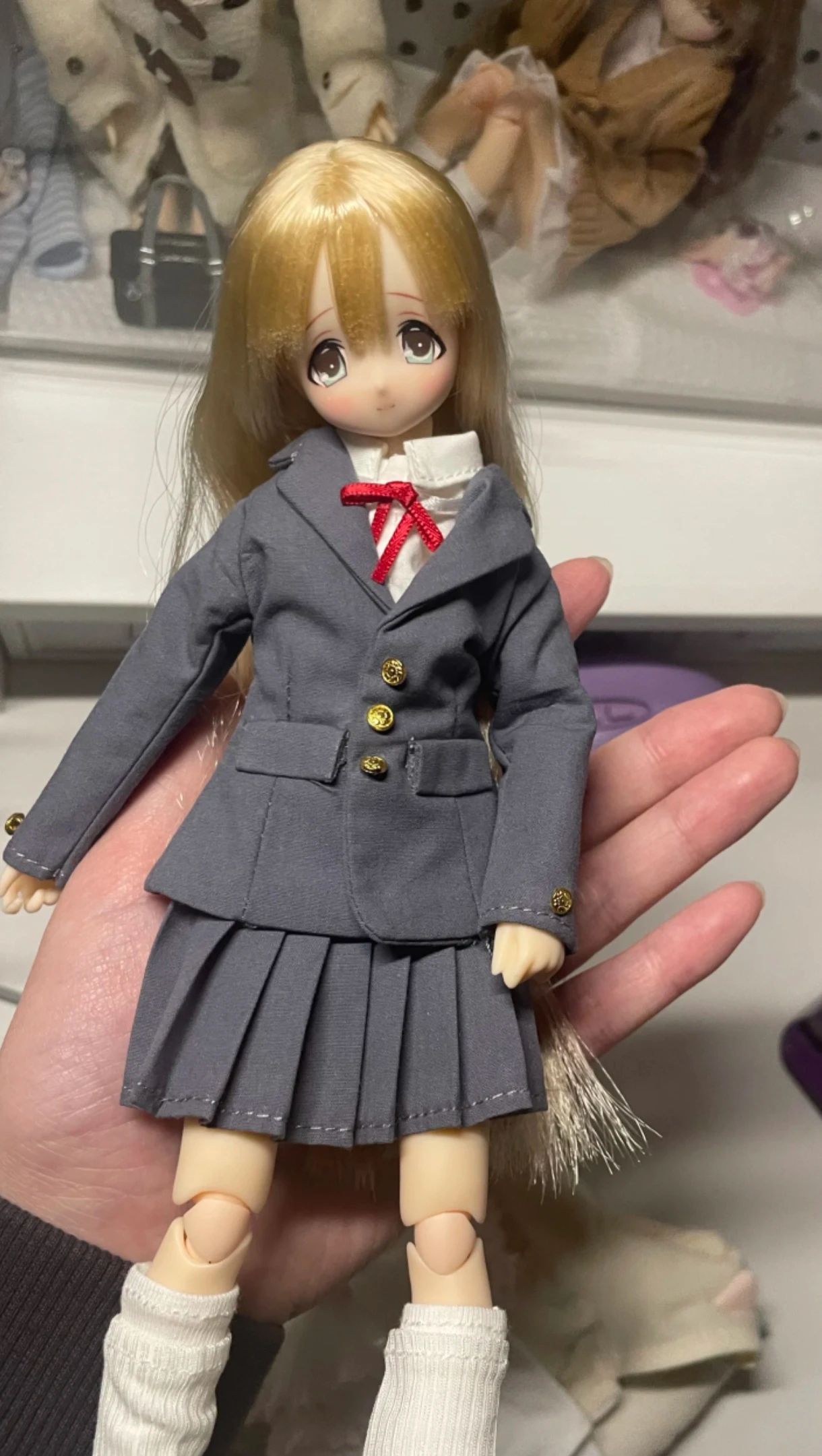 Blythe OB22 Doll Clothes Japanese School Uniform Formal Suit Shirt JK Pleated Skirt For 1/6 BJD OB24 Gift Birthday