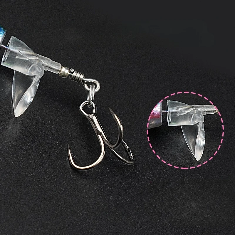 

Double Hook Rotating Lure Fishing Gear Fishing for Sea Bass Water Surface Lure Floating Bait Fake Bait Long Throw