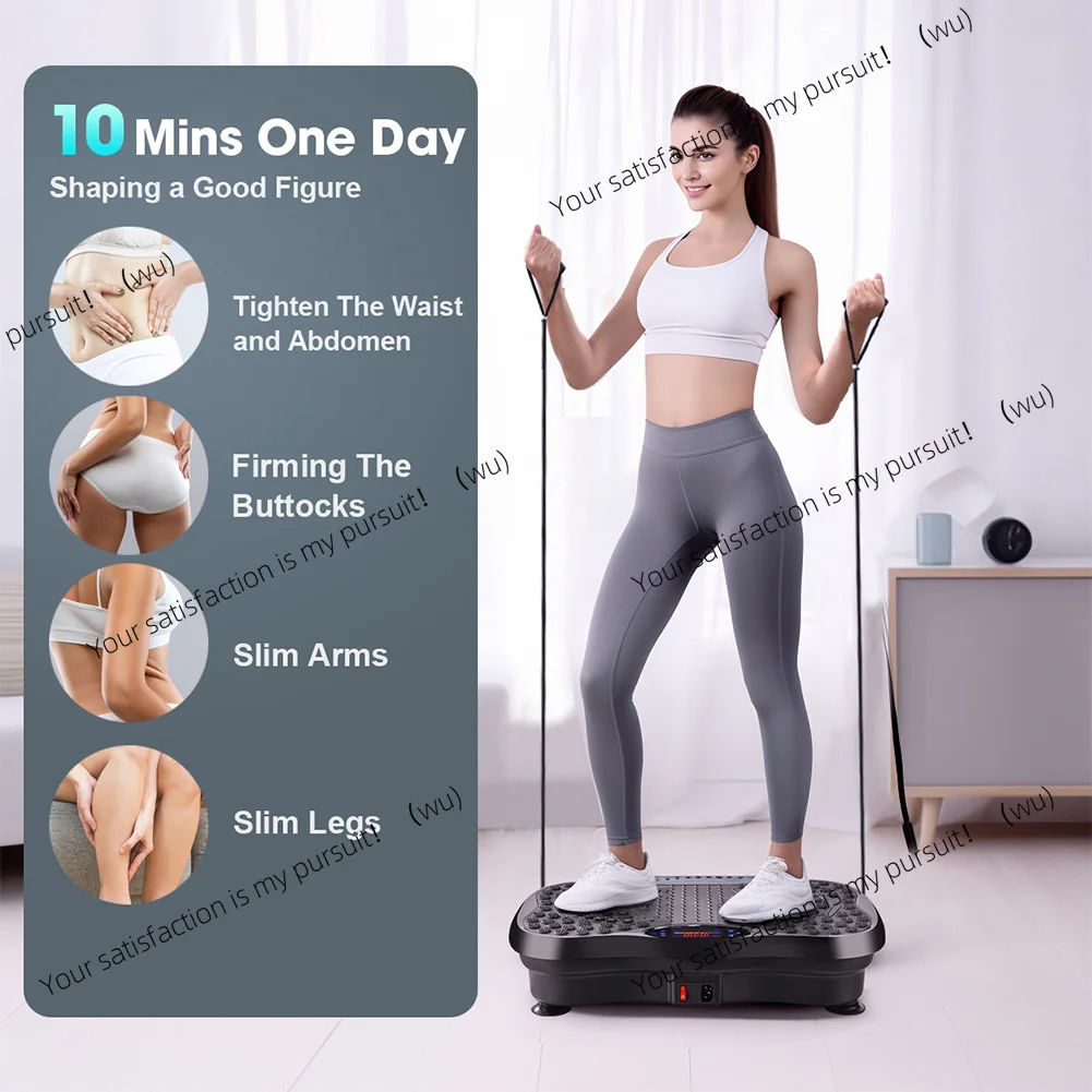 Vibration Plate Exercise Machine Bluetooth-Compatible Rhythm Machine Adjustable Speed Full Body Shaker Workout Vibrate Platform