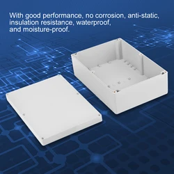 263*185*95mm Water resistant White Plastic Enclosure Project Case DIY Junction Box