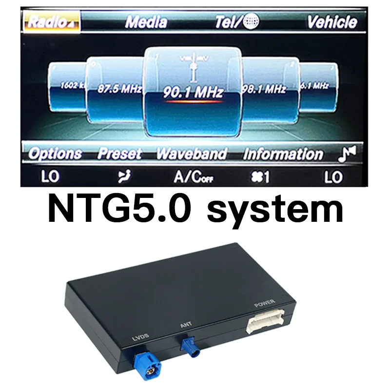 Draadloze Carplay Android Auto Module voor Mercedes Benz NTG5.0 Systeem C Klasse GLC A B GLE S V W205 W447 X253 W222 W176 W117