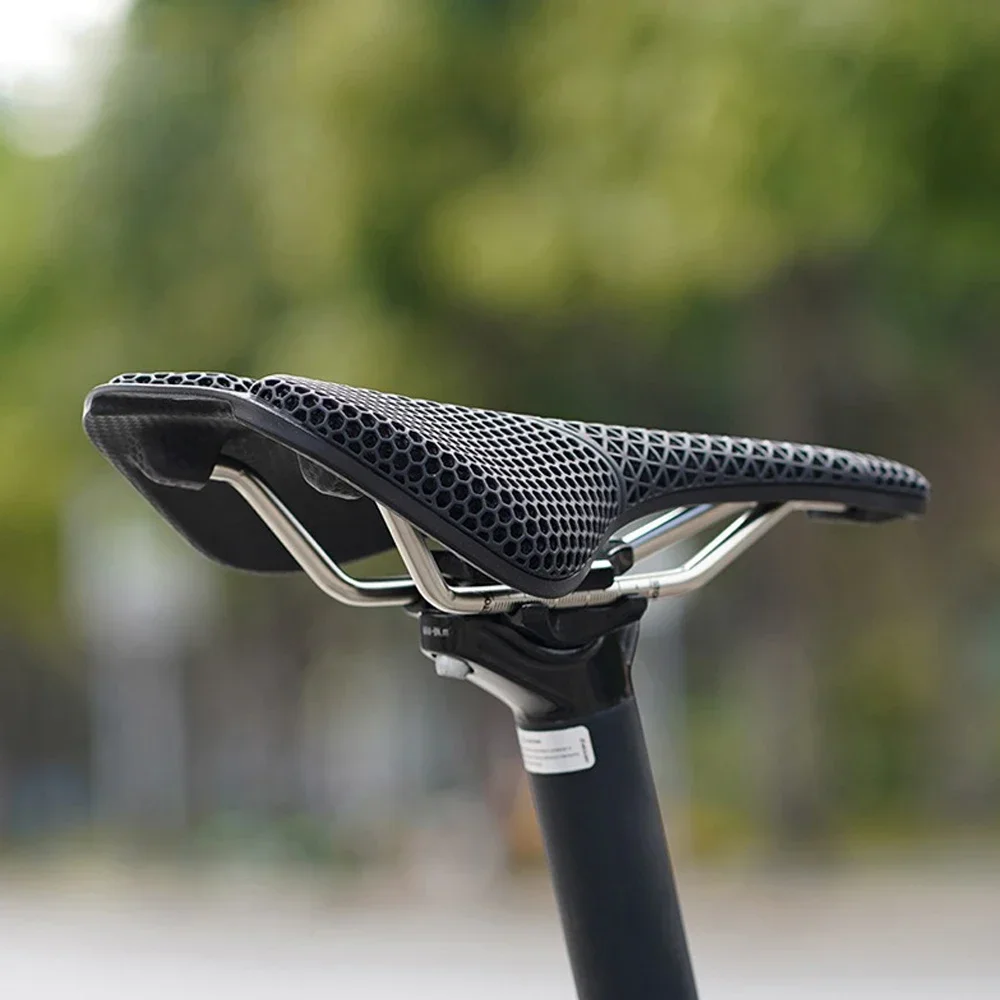 

Подушка сиденья велосипеда с 3D принтом, вентилируемый чехол на седло с высоким отскоком, противоударный, легкий, комфортный