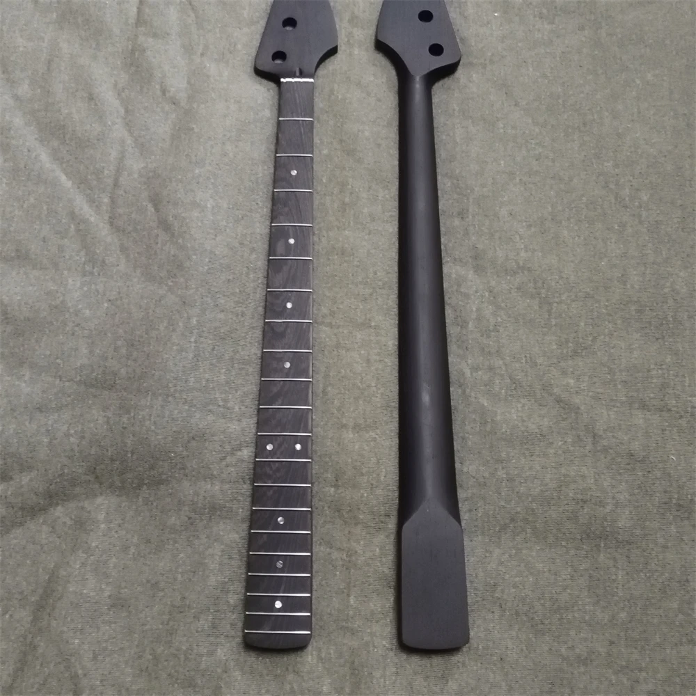 20 Bünde, Wenge-Holz, 4 Saiten, Basshals, matte Lackierung, für E-Bass-Hals, 9,5'' Radius, Musikinstrumentenzubehör – Detail 1