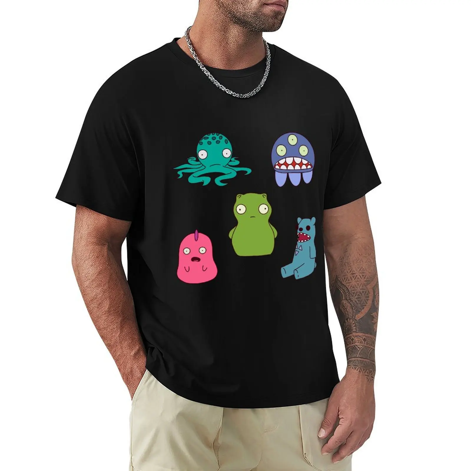 

Kuchi Kopi & Friends Stickers T-Shirt Breathable Gym Short Sleeve T-Shirt