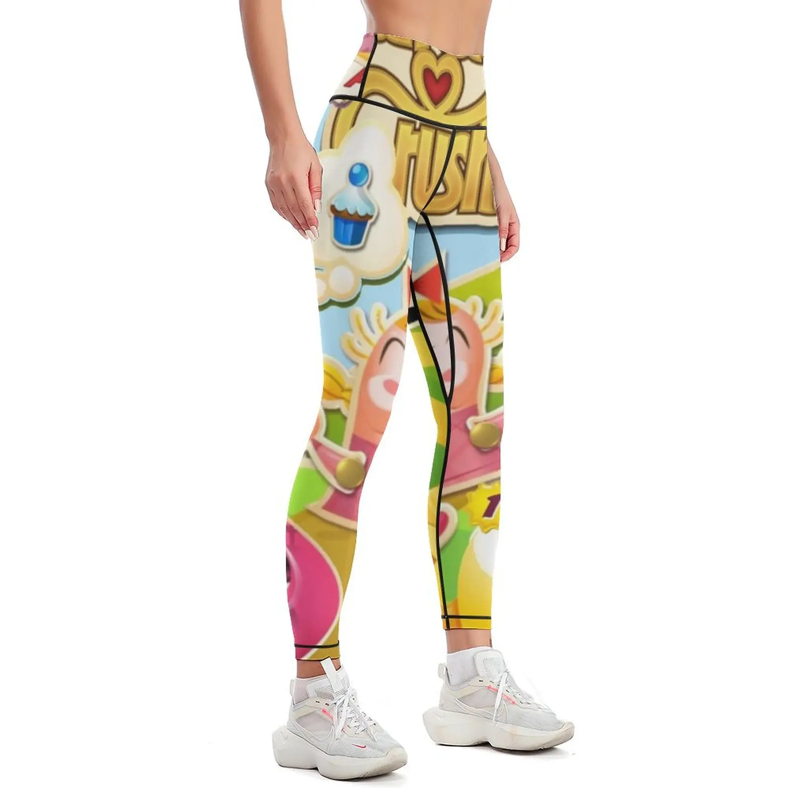 Tiffi and Friends Candy Crush Leggings exercise clothing for gym clothing Womens Leggings