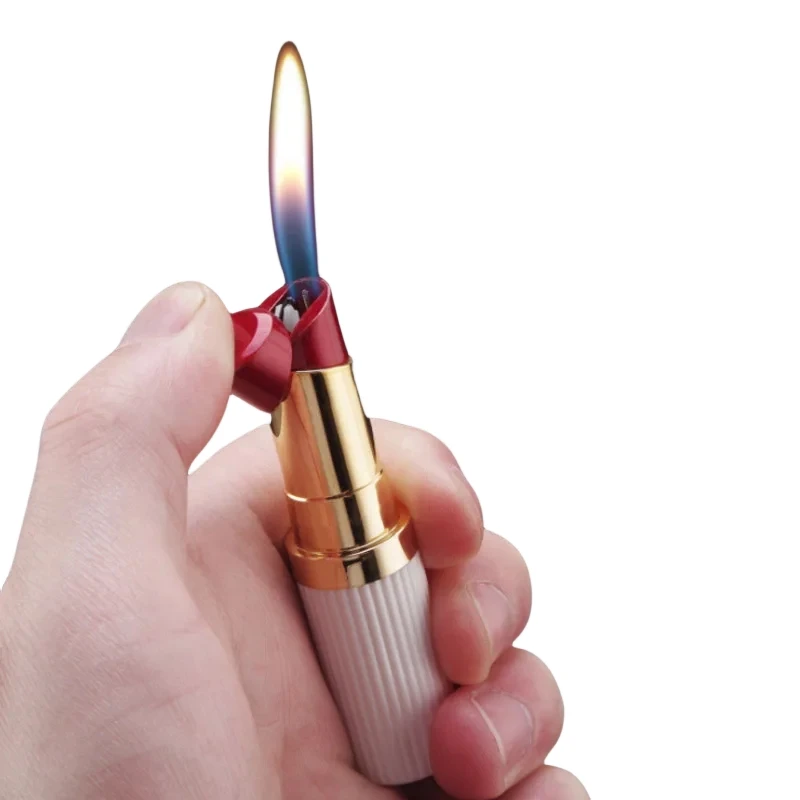 

New Portable Lipstick Lighter Series Creative Personality High Beauty Gas Lighter Gifts Girlfriend