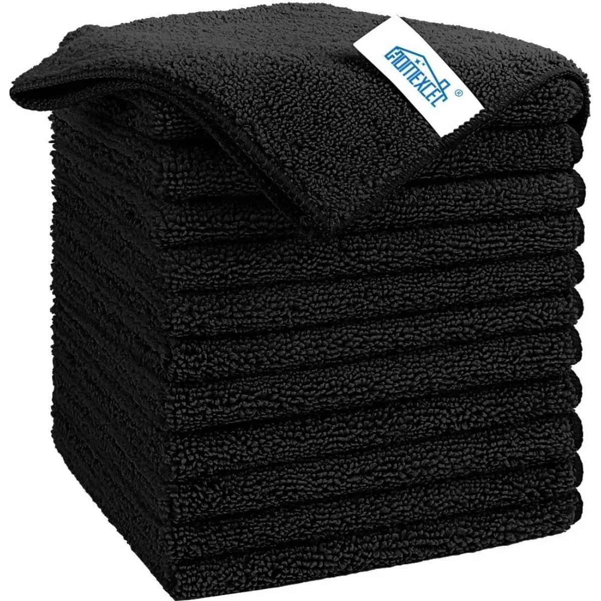 

Салфетки для чистки поверхностей из 12 предметов, безворсовая микрофибра для автомобиля, кухни, стекла и зеркала