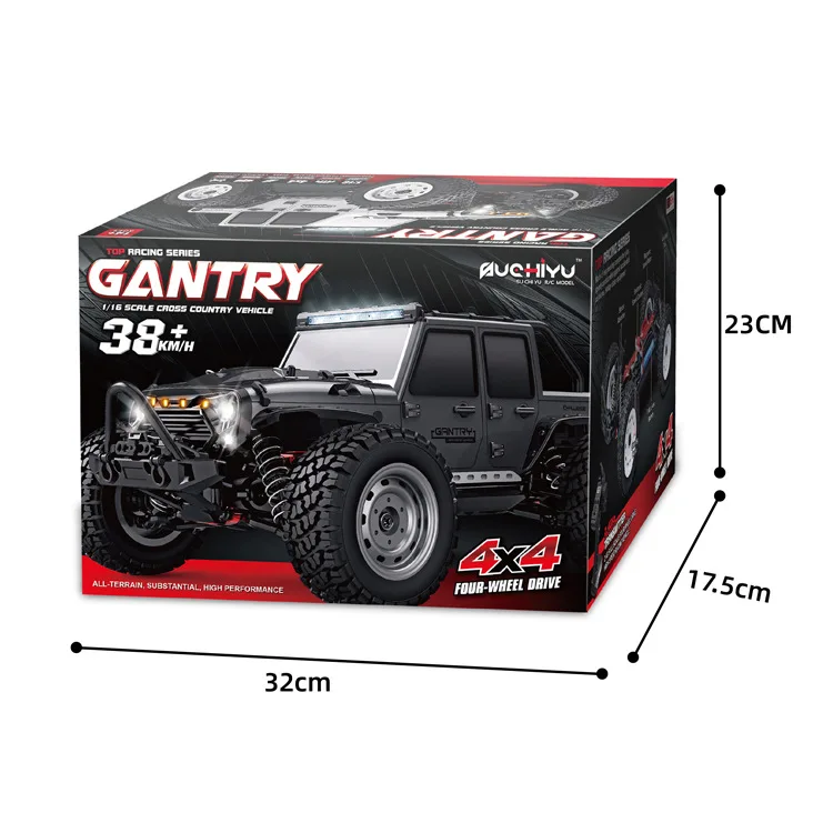 Gantry 1/16スケールRCカー 4WD Amewi Gantry Cross-Country Truck Brushed 40 km/h 4WD 1:16 RTR Grey