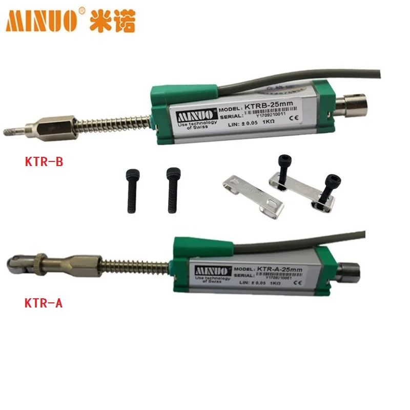 MINUO KTR-B-150MM Miniature Automatic Reset Electronic Ruler, Displacement Sensor, Tension Adjustment Sensor