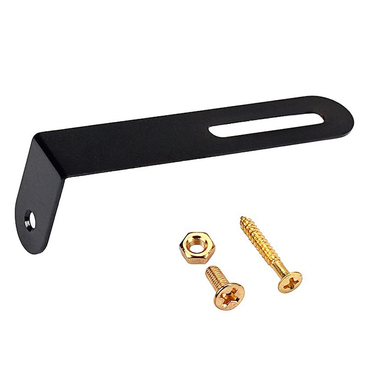 A71P 5X أجزاء دعم الغيتار الكهربائي قوس لوحة الخدش مع مسامير الذهب الجوز ل LP الغيتار Pickguard #4