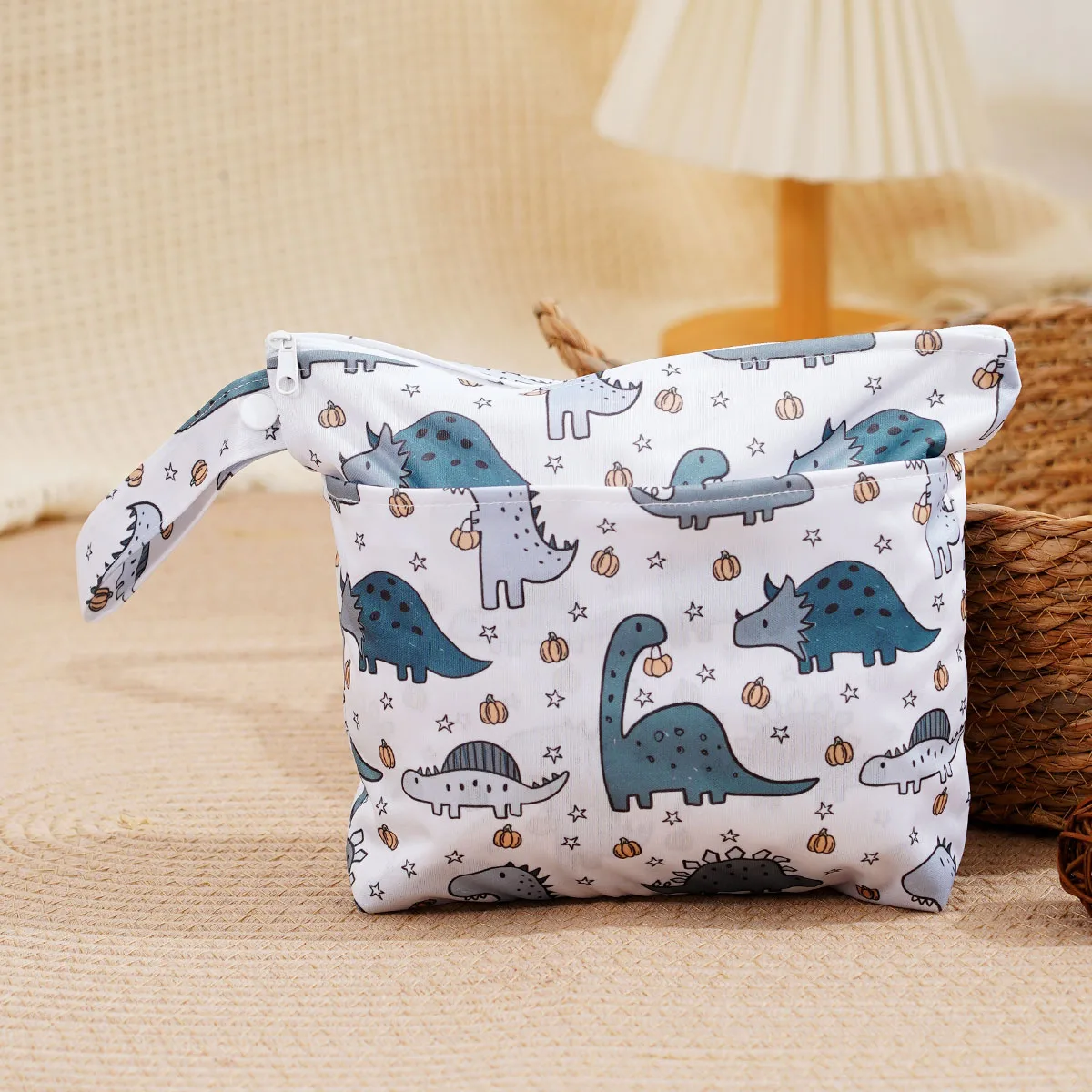 Elinfant 1PC Borse portatili asciutte e bagnate per costumi da bagno, asciugamani, borsa per pannolini multiuso con cerniera, borsa portaoggetti da viaggio