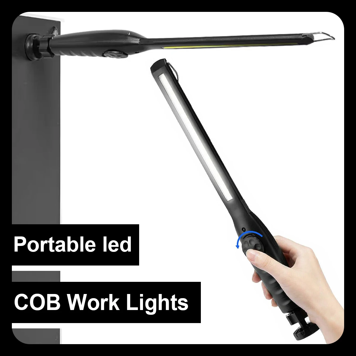

Led Waterproof Work Light Strong Magnetic Work Light 360°Rotating Angle Cob Rechargeable Working Light Usb Portable Work Lights