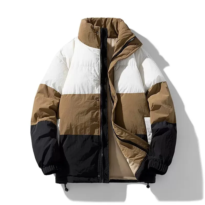 Autumn and Winter Fashion Trend American Style Thickened Warm Windproof Cotton-Padded Jacket Men's Loose Sports Large Size Coat
