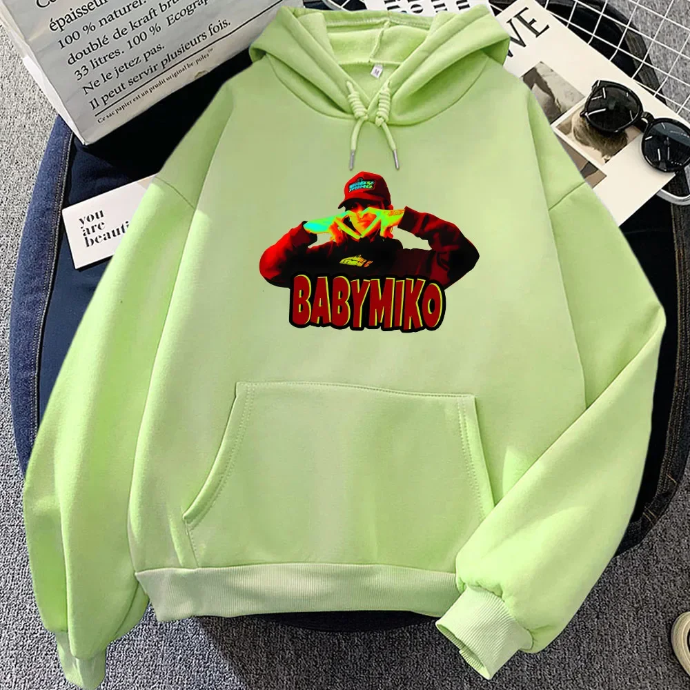 Singer Young Miko BabyMiko Hoodies Cartoon Graphic Printing Sweatshirts Streetwear Hip Hop Hooded Pullovers Women Clothing Hoody